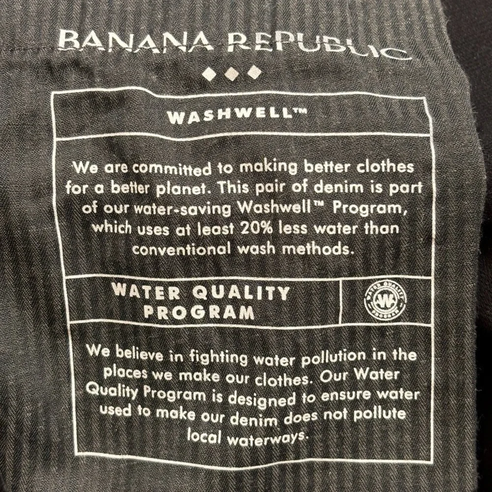 Banana Republic Travel Jeans Mens 35x30 Black NEW Athletic Fit Tapered Dark Wash
